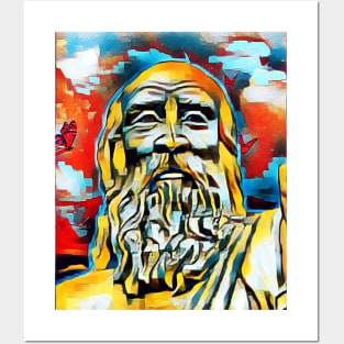 Diogenes Abstract Portrait | Diogenes Artwork 4 Posters and Art